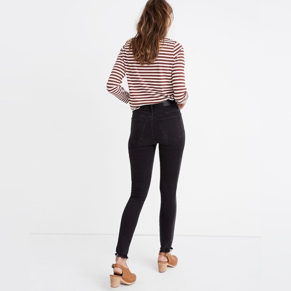 Madewell jeans women’s size 25 black 10" High-Rise Skinny Jeans NWT - Picture 2 of 9